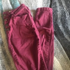 Red Skinny Jean size 1